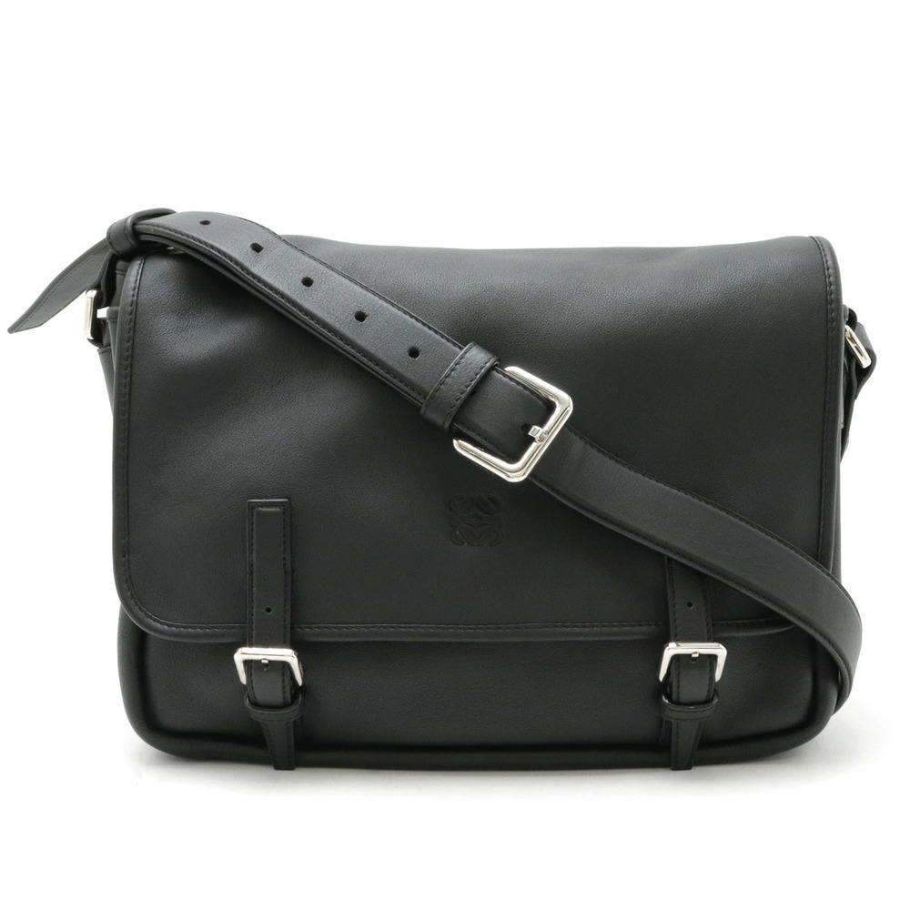Loewe Anagram Messenger Crossbody Leather Black